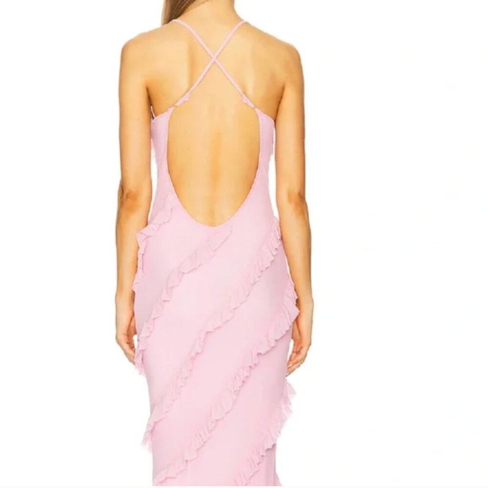 Runaway the Label Barlow Maxi Dress- light pink - Picture 3 of 5